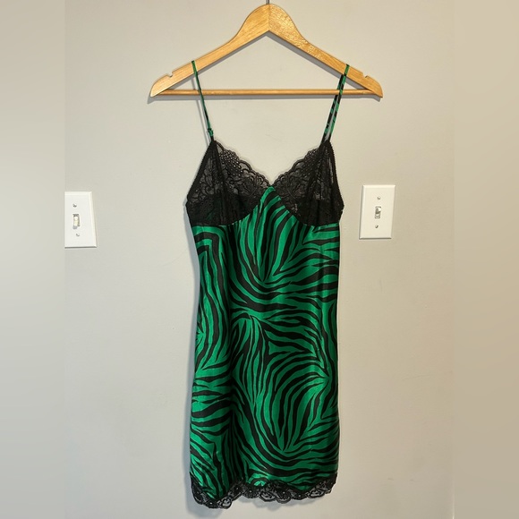 VINTAGE VICTORIA’S SECRET Green Slip Dress